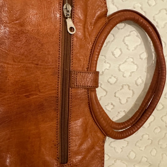 Super chic small brown Leather Handbag